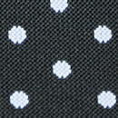 Bretels zwart met witte polkadots