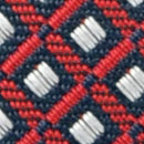 Krawatte Muster Navy Rot