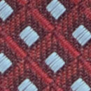 Krawatte Muster Aubergine Hellblau