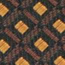 Krawatte Muster Schwarz Ocker