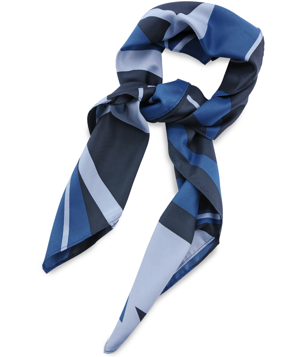 Validatie As Aziatisch Sjaal patroon denimblauw wit marineblauw | Sjaals | Stock-Ties.nl
